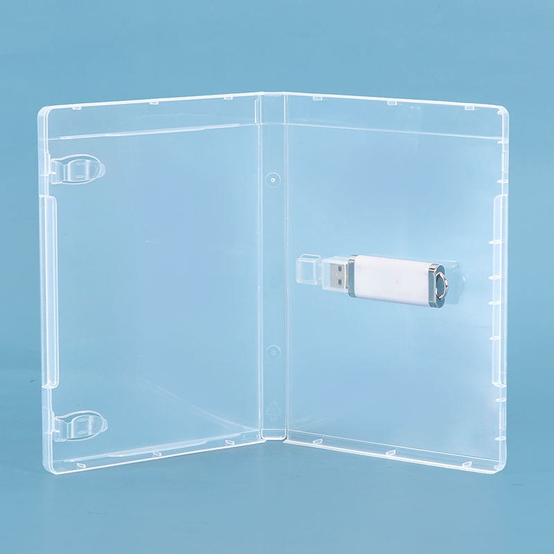 14mm Super Clear Universal USB Flash Drive Case - DVD Style Packaging with Transparent Cover Sleeve (Single Slot) - 图片 2