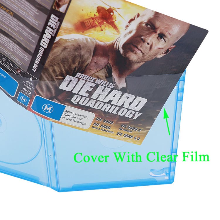 Premium 14mm Multi-Disc Blu-ray Replacement Cases | Single to 6-Disc Capacity | Professional Quality Clear/Blue/Black Storage Covers - 图片 8