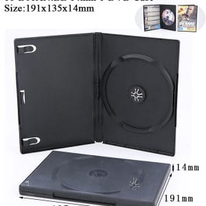 14mm single DVD case, black, 191x135mm, 1-disc case with Die Hard artwork